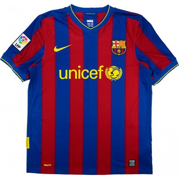 Heimtrikot Thailand Barcelona Retro 2009 2010 Blau Rote Günstige Fußballtrikots